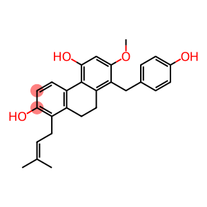 2,5-Phenanthrenediol, 9,10-dihydro-8-[(4-hydroxyphenyl)methyl]-7-methoxy-1-(3-methyl-2-buten-1-yl)-