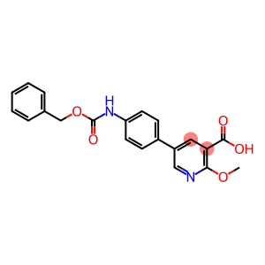 2-methoxy-5-[4-(phenylmethoxycarbonylamino)phenyl]pyridine-3-carboxylic acid