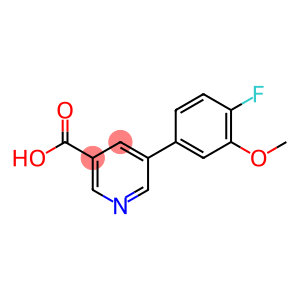 3-Pyridinecarboxylic acid, 5-(4-fluoro-3-methoxyphenyl)-