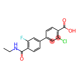 [1,1'-Biphenyl]-4-carboxylic acid, 3-chloro-4'-[(ethylamino)carbonyl]-3'-fluoro-