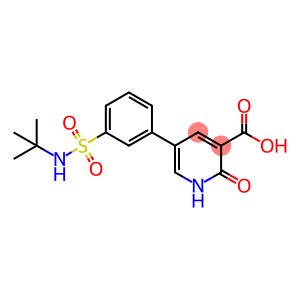 3-Pyridinecarboxylic acid, 5-[3-[[(1,1-dimethylethyl)amino]sulfonyl]phenyl]-1,2-dihydro-2-oxo-