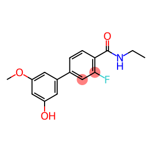 5-[4-(Ethylcarbamoyl)-3-fluorophenyl]-3-methoxyphenol