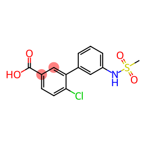 [1,1'-Biphenyl]-3-carboxylic acid, 6-chloro-3'-[(methylsulfonyl)amino]-