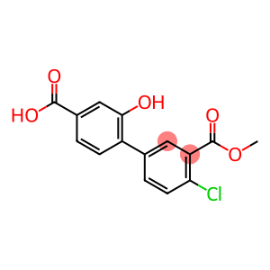 [1,1'-Biphenyl]-3,4'-dicarboxylic acid, 4-chloro-2'-hydroxy-, 3-methyl ester