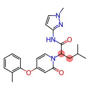 4-Methyl-N-(1-Methyl-1H-pyrazol-3-yl)-2-(2-oxo-4-(o-tolyloxy)pyridin-1(2H)-yl)pentanaMide