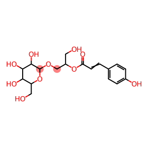 3-(4-Hydroxyphenyl)propenoic acid (2R)-1-(β-D-glucopyranosyloxy)-3-hydroxypropan-2-yl ester