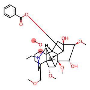 Aconitane-13,14,15-triol, 20-ethyl-1,6,8,16-tetramethoxy-4-(methoxymethyl)-, 14-benzoate, (1α,6α,14α,15α,16β)-