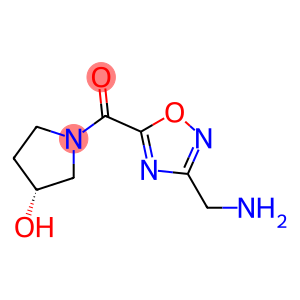 Methanone, [3-(aminomethyl)-1,2,4-oxadiazol-5-yl][(3R)-3-hydroxy-1-pyrrolidinyl]-