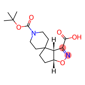 Racemic-(3aR,6aR)-1'-(tert-butoxycarbonyl)-3a,5,6,6a-tetrahydrospiro[cyclopenta[d]isoxazole-4,4'-piperidine]-3-carboxylic acid