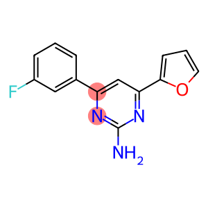 4-(3-Fluoro-phenyl)-6-furan-2-yl-pyrimidin-2-ylamine