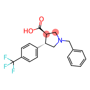 (3S,4R)-1-Benzyl-4-(4-(trifluoromethyl)-phenyl)pyrrolidine-3-carboxylic acid
