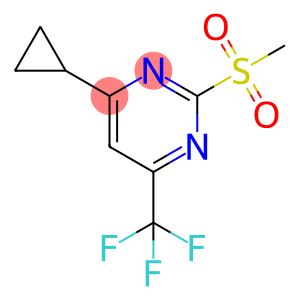 4-Cyclopropyl-2-methanesulfonyl-6-trifluoromethyl-pyrimidine