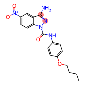 3-Amino-N-(4-butoxyphenyl)-5-nitro-1H-indazole-1-carboxamide