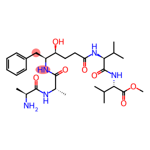 L-Valine,L-alanyl-L-alanyl-(gS,dS)-d-amino-g-hydroxybenzenehexanoyl-L-valyl-, methyl ester