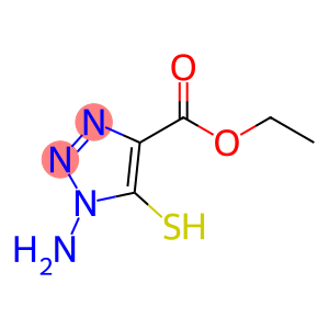 1H-1,2,3-Triazole-4-carboxylic acid, 1-amino-5-mercapto-, ethyl ester