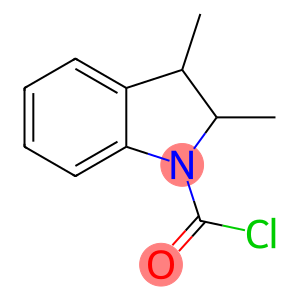 1H-Indole-1-carbonyl chloride, 2,3-dihydro-2,3-dimethyl- (9CI)