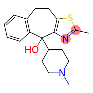 4H-Benzo[5,6]cyclohepta[1,2-d]thiazol-4-ol, 9,10-dihydro-2-methyl-4-(1-methyl-4-piperidinyl)-