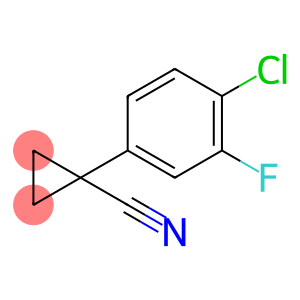 1-(4-chloro-3-fluorophenyl)cyclopropane-1-carbonitrile