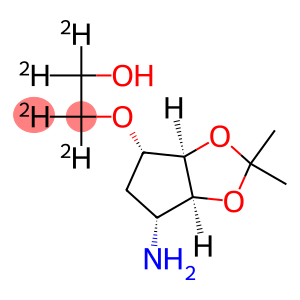 2-[[(3AR,4S,6R,6AS)-6-氨基四氢-2,2-二甲基-4H-环戊并-1,3-二氧杂环戊烯-4-基]氧基]-1,1,2,2-四氘代乙醇