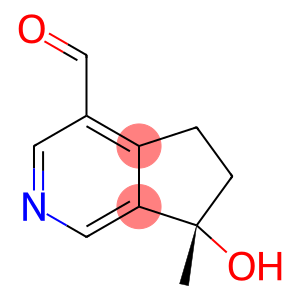 5H-Cyclopenta[c]pyridine-4-carboxaldehyde, 6,7-dihydro-7-hydroxy-7-methyl-, (7S)-