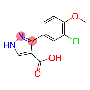 3-(3-chloro-4-methoxyphenyl)-1H-pyrazole-4-carboxylic acid