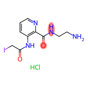 2-Pyridinecarboxamide, N-(2-aminoethyl)-3-[(2-iodoacetyl)amino]-, hydrochloride (1:1)