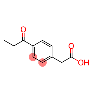 Benzeneacetic acid, 4-(1-oxopropyl)-