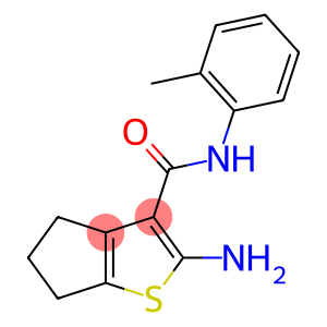 4H-Cyclopenta[b]thiophene-3-carboxamide, 2-amino-5,6-dihydro-N-(2-methylphenyl)-