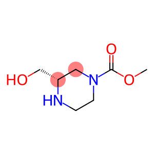 1-Piperazinecarboxylicacid,3-(hydroxymethyl)-,methylester,(S)-(9CI)