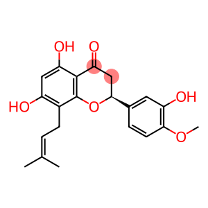 5,7,3'-Trihydroxy-4'-methoxy-8-prenylflavanone