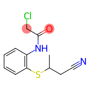 Acetamide, 2-chloro-N-[2-[(2-cyano-1-methylethyl)thio]phenyl]-