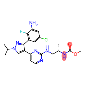 CarbaMic acid, N-[(1S)-2-[[4-[3-(3-aMino-5-chloro-2-fluorophenyl)-1-(1-Methylethyl)-1H-pyrazol-4-yl]-2-pyriMidinyl]aMino]-1-Methylethyl]-, Methyl ester