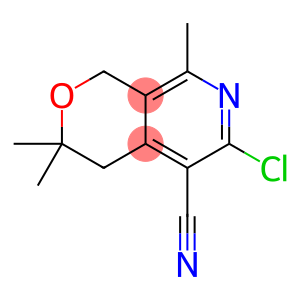 1H-Pyrano[3,4-c]pyridine-5-carbonitrile, 6-chloro-3,4-dihydro-3,3,8-trimethyl-