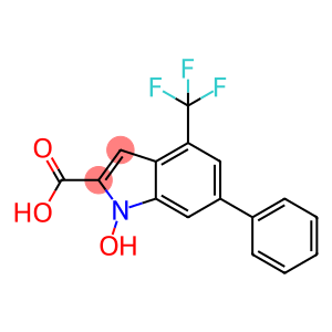 1-hydroxy-4-(trifluoromethyl)-6-phenyl-1H-indole-2-carboxylic acid
