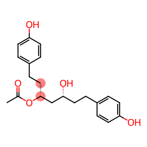 5-Hydroxy-1,7-bis(4-hydroxyphenyl)heptan-3-yl acetate