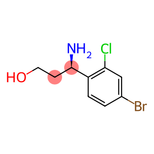 (3R)-3-AMINO-3-(4-BROMO-2-CHLOROPHENYL)PROPAN-1-OL