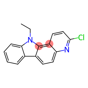 11H-Pyrido(3,2-a)carbazole, 3-chloro-11-ethyl-