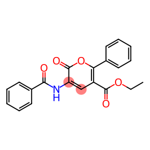 ETHYL 3-(BENZOYLAMINO)-2-OXO-6-PHENYL-2H-PYRAN-5-CARBOXYLATE