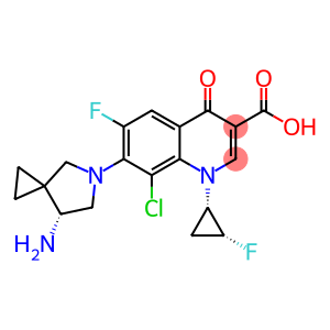 7-[(7R)-7-氨基-5-氮杂螺[2.4]庚烷-5-基]-8-氯-6-氟-1-[(1S,2R)-2-氟环丙基]-1,4-二氢-4-氧代-3-喹啉甲酸