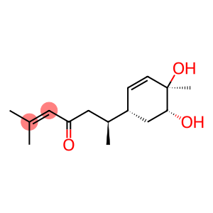 2-Hepten-4-one,6-[(1R,4R,5R)-4,5-dihydroxy-4-methyl-2-cyclohexen-1-yl]-2-methyl-, (6S)-