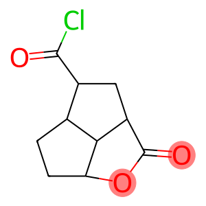 2H-Pentaleno[1,6-bc]furan-4-carbonyl chloride, octahydro-2-oxo-, (2aalpha,4beta,4aalpha,6aalpha,6balpha)- (9CI)