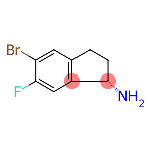 1H-INDEN-1-AMINE, 5-BROMO-6-FLUORO-2,3-DIHYDRO-, (1S)-