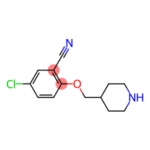 5-Chloro-2-(piperidin-4-ylmethoxy)-benzonitrile