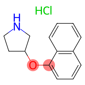 1-NAPHTHYL 3-PYRROLIDINYL ETHER HYDROCHLORIDE