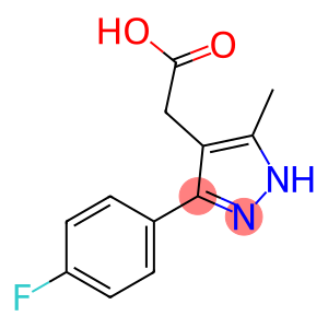 [5-(4-fluorophenyl)-3-methyl-1H-pyrazol-4-yl]acetic acid