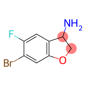 3-Benzofuranamine, 6-bromo-5-fluoro-2,3-dihydro-