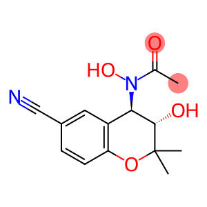 N-[(3S,4R)-6-CYANO-3,4-DIHYDRO-3-HYDROXY-2,2-DIMETHYL-2H-1-BENZOPYRAN-4-YL]-N-HYDROXYACETAMIDE