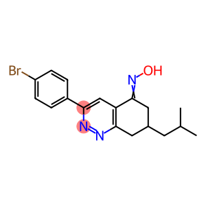 3-(4-BROMOPHENYL)-5-(HYDROXYIMINO)-7-(2-METHYLPROPYL)-6,7,8-TRIHYDROCINNOLINE