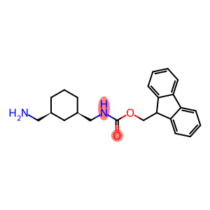 rel-9H-Fluoren-9-ylmethyl N-[[(1R,3S)-3-(aminomethyl)cyclohexyl]methyl]carbamate