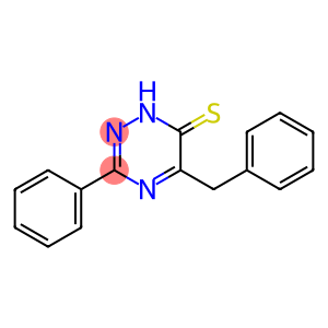 1,2,4-Triazine-6(1H)-thione, 3-phenyl-5-(phenylmethyl)-